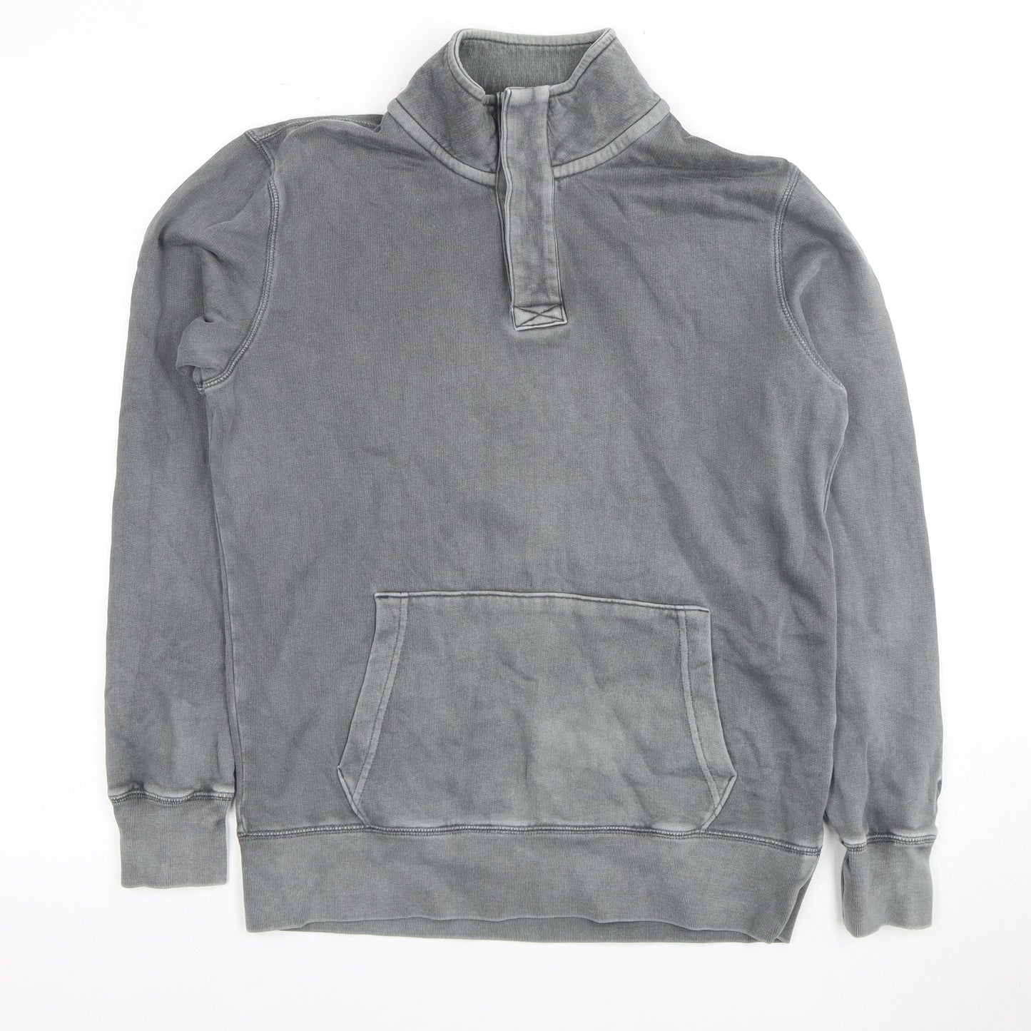 Mens UK Size XS American Eagle Grey 1/4 Zip Sweatshirt
