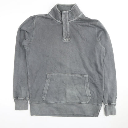 Mens UK Size XS American Eagle Grey 1/4 Zip Sweatshirt