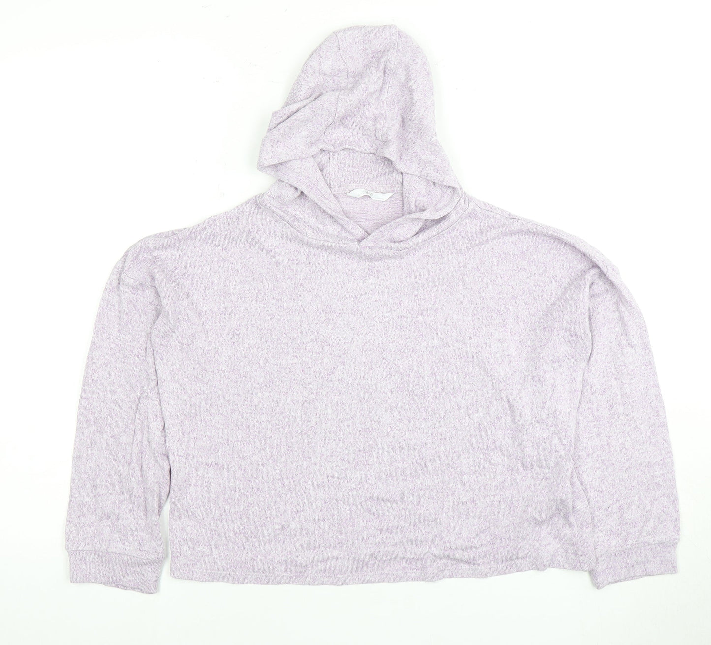 Marks and Spencer Girls Purple Pullover Hoodie 10-11 Years