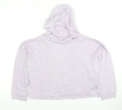 Marks and Spencer Girls Purple Pullover Hoodie 10-11 Years