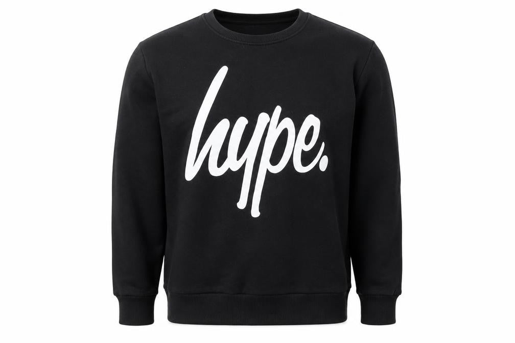 Mens UK Size XL Hype Black Pullover Sweatshirt