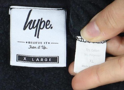 Mens UK Size XL Hype Black Pullover Sweatshirt