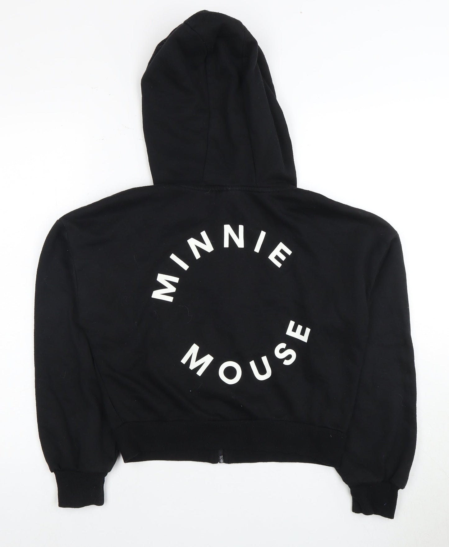 Womens UK Size 6 Disney Black Full Zip Hoodie