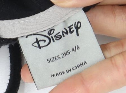 Womens UK Size 6 Disney Black Full Zip Hoodie