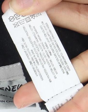 Womens UK Size 6 Disney Black Full Zip Hoodie