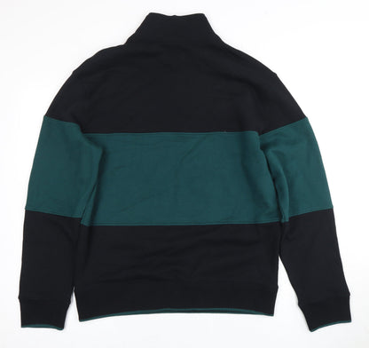 Mens UK Size M Marks and Spencer Multicoloured Henley Sweatshirt