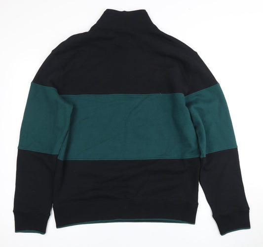 Mens UK Size M Marks and Spencer Multicoloured Henley Sweatshirt
