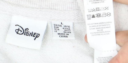 Unisex Adults UK Size 14 Disney White Pullover Sweatshirt