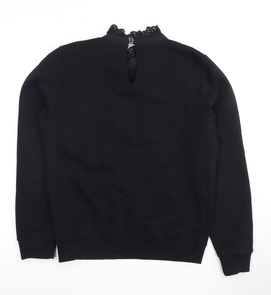 Womens UK Size 8 Marks and Spencer Black Pullover Sweatshirt