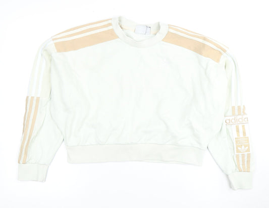Adidas Women's Beige Pullover Sweatshirt Size 8