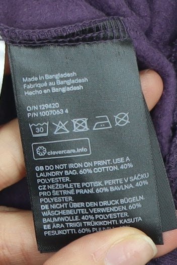 H&M Girls Purple Pullover Sweatshirt 13-14 Years