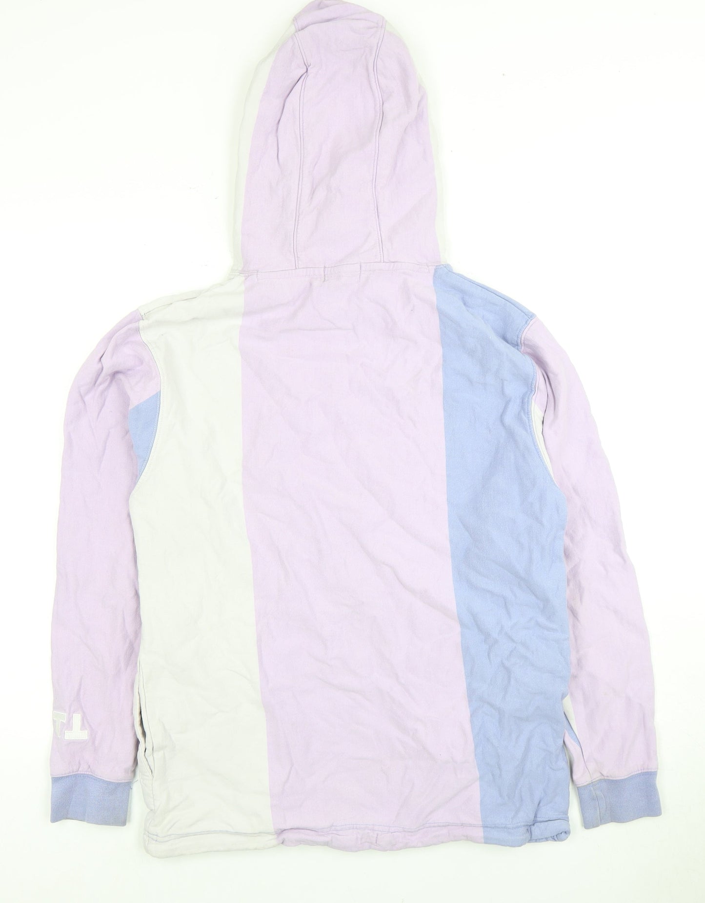 Topman Men's Multicoloured Striped Hoodie XS Pullover