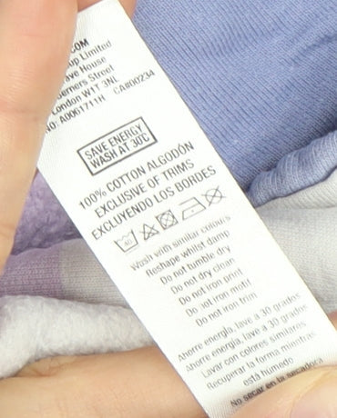 Topman Men's Multicoloured Striped Hoodie XS Pullover