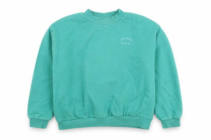 Front view of Next girls’ green 13 years pullover sweatshirt mock neck