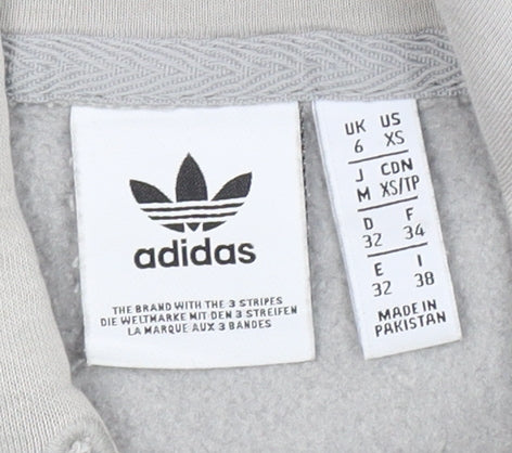 Adidas Women's Grey XS Pullover Hoodie Lightweight