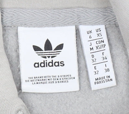 Adidas Women's Grey XS Pullover Hoodie Lightweight