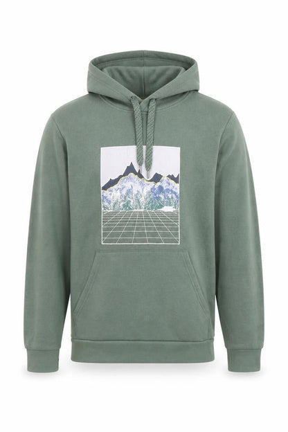 Mens UK Size S Mountain Warehouse Green Pullover Hoodie