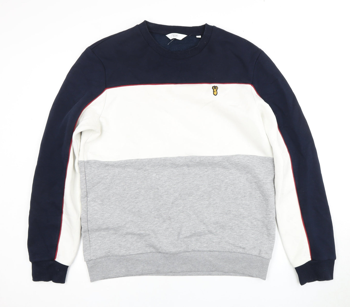 Mens UK Size L NEXT Multicoloured Pullover Sweatshirt
