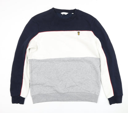 Mens UK Size L NEXT Multicoloured Pullover Sweatshirt