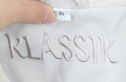 Klassik Women's Coat Beige Size 14 Long Polyester