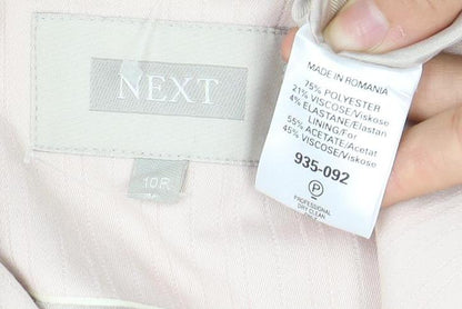 Next Women's Ivory Blazer, Pinstripe, Regular Fit