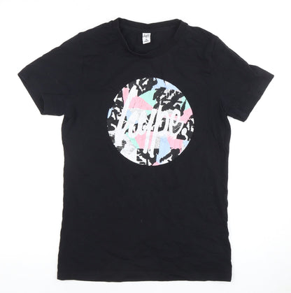 Hype Boys Black Graphic T-Shirt, Size 14 Years, Comfortable Fit