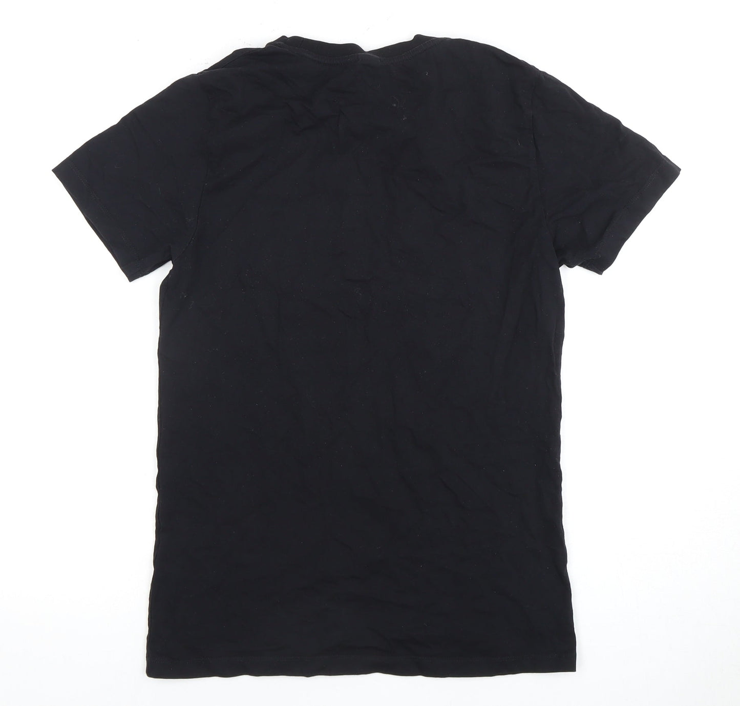 Hype Boys Black Graphic T-Shirt, Size 14 Years, Comfortable Fit