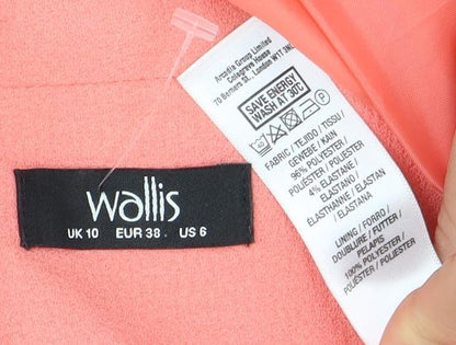Wallis Women's Pink Blazer Size 10 - Classic Elegance