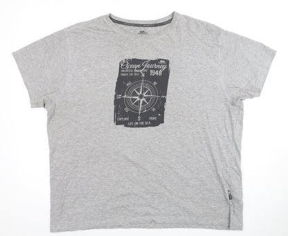 Trespass Men's Grey Nautical XL Quick Dry T-Shirt