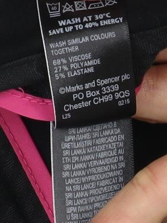 Womens UK Size 14 Marks and Spencer   Black Trousers