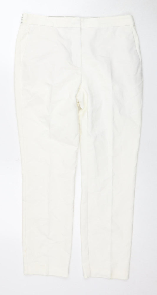 Womens UK Size L Zara   Ivory Trousers