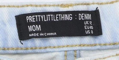 PrettyLittleThing Women’s White Mom Jeans Size 12