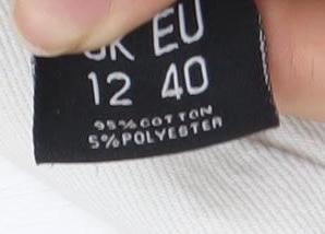 PrettyLittleThing Women’s White Mom Jeans Size 12