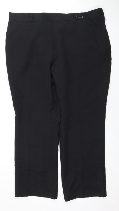 Womens UK Size 18 Marks and Spencer Regular Fit  Black Trousers
