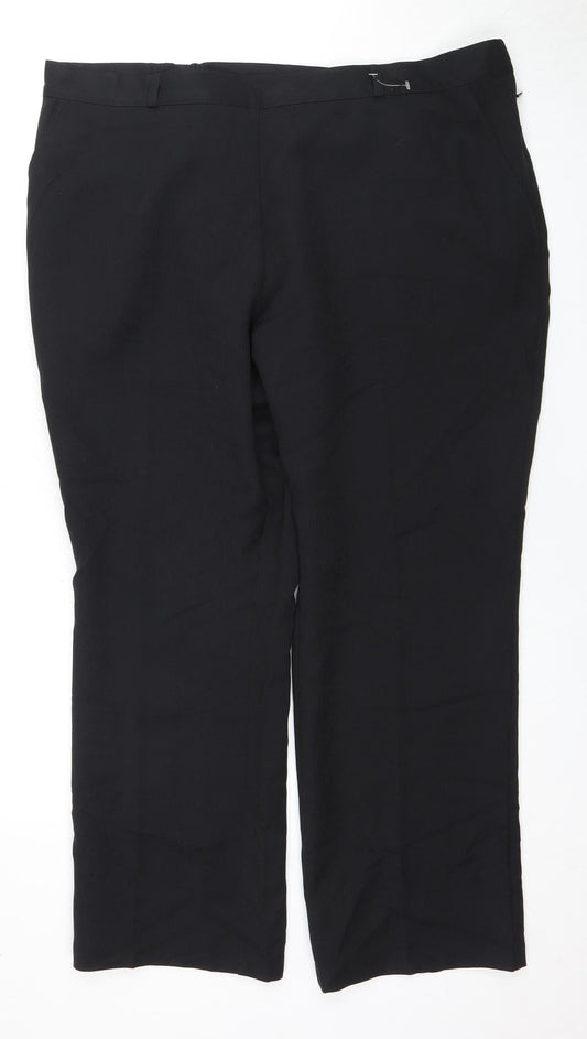 Womens UK Size 18 Marks and Spencer Regular Fit  Black Trousers