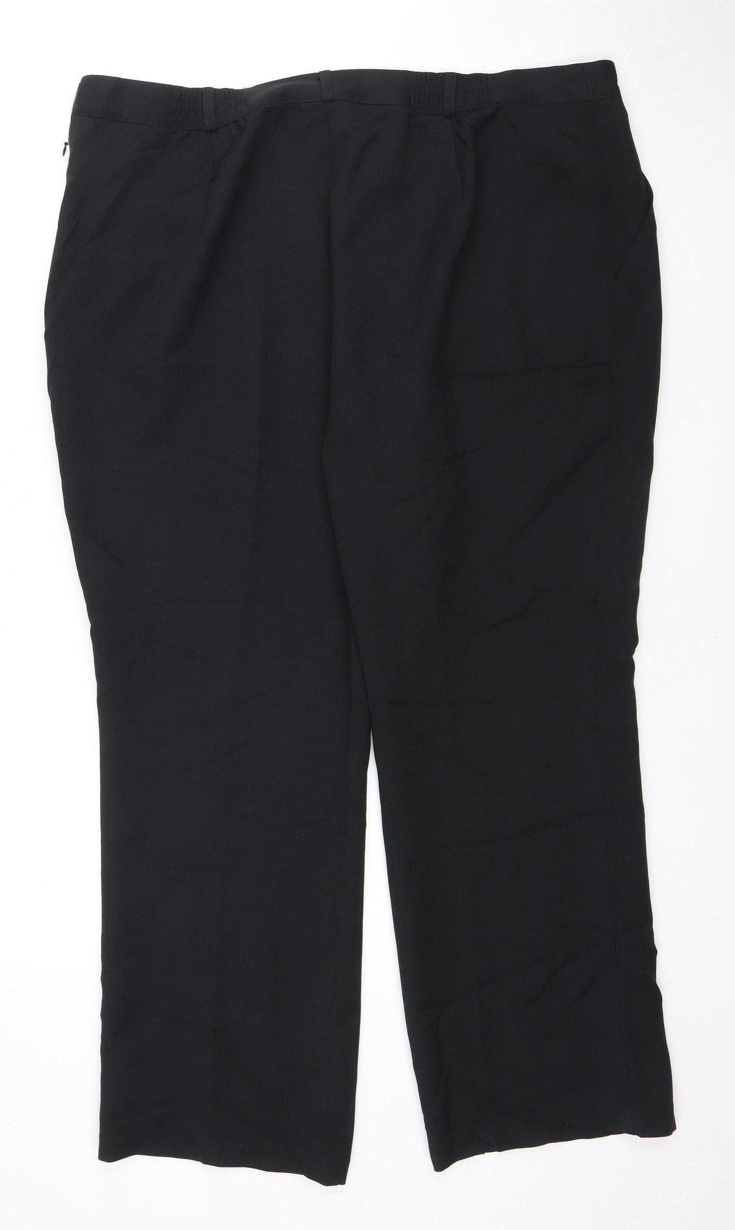 Womens UK Size 18 Marks and Spencer Regular Fit  Black Trousers