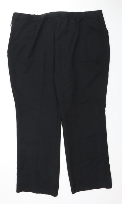 Womens UK Size 18 Marks and Spencer Regular Fit  Black Trousers