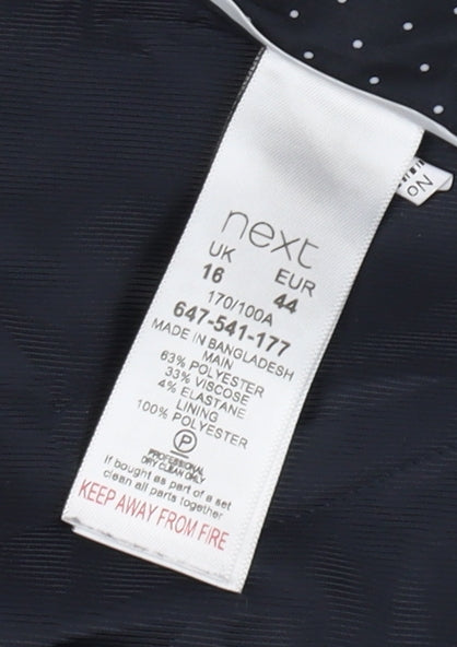 Next Women's Black Suit Jacket, Size 16, Business