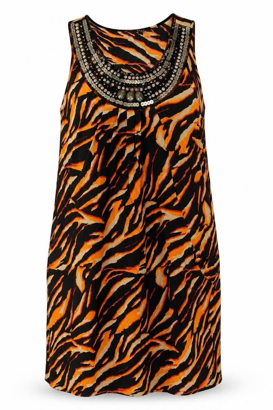 STAR by Julien Macdonald Women’s Animal Print Sequin Dress