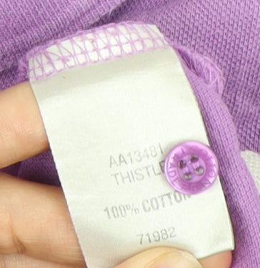 Cotton Traders Men's Purple Polo Shirt XL - Casual Style