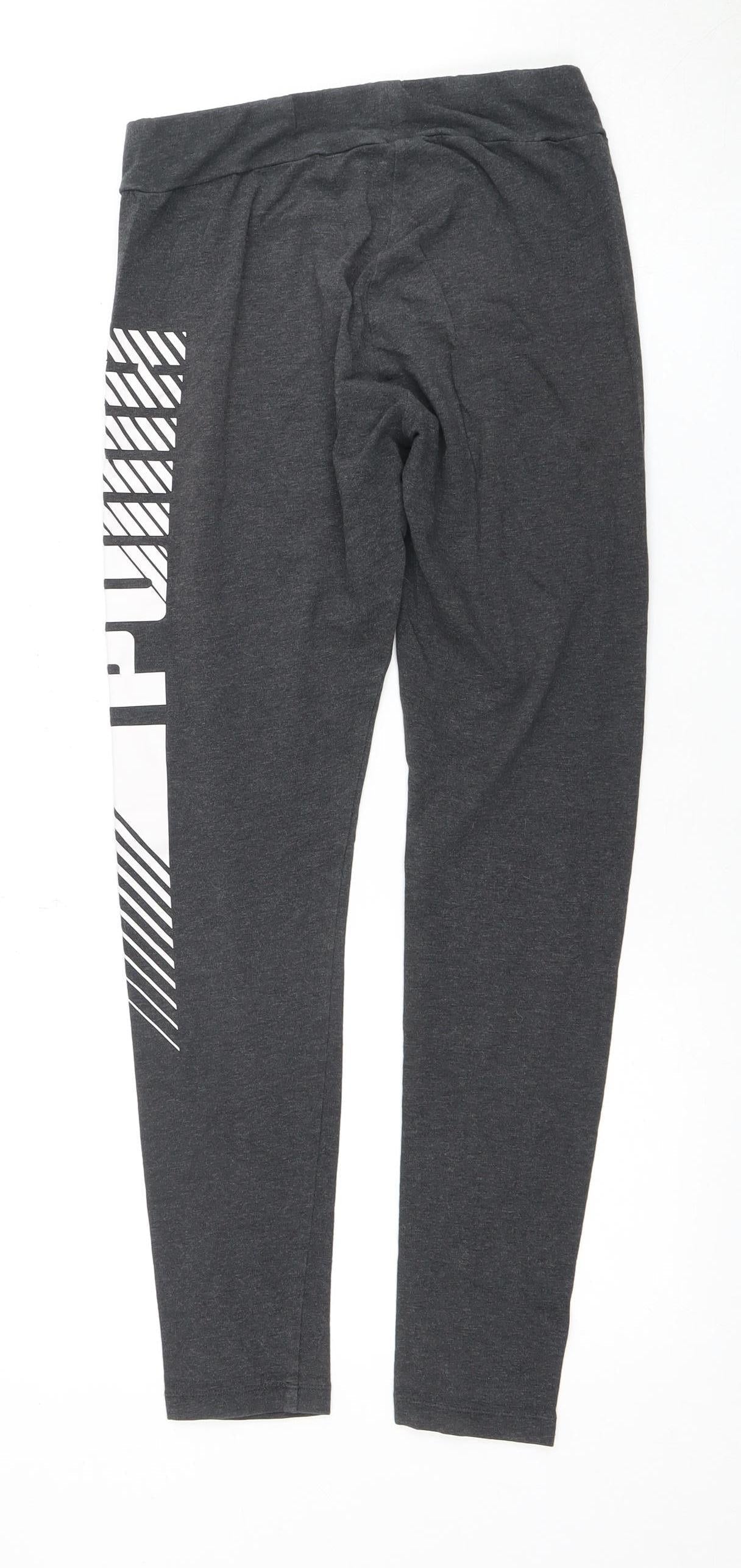 Puma Women's Black Sports Leggings Gym Trousers Size 12