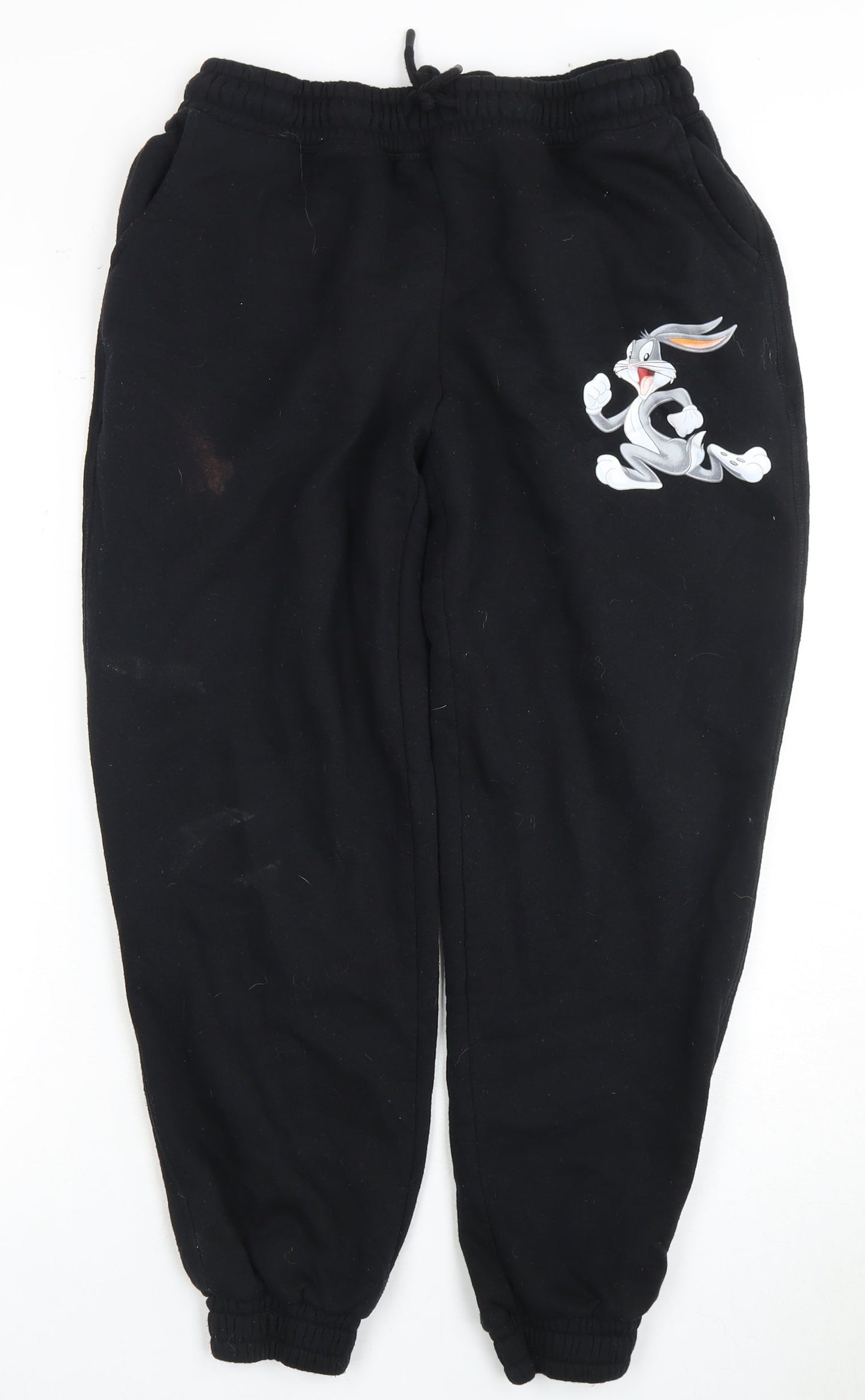 Looney Tunes Black Cartoon Jogger Trousers Women M