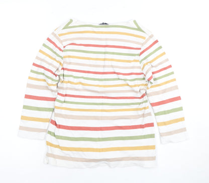 Womens UK Size S ISLE Multicoloured Basic T-Shirt