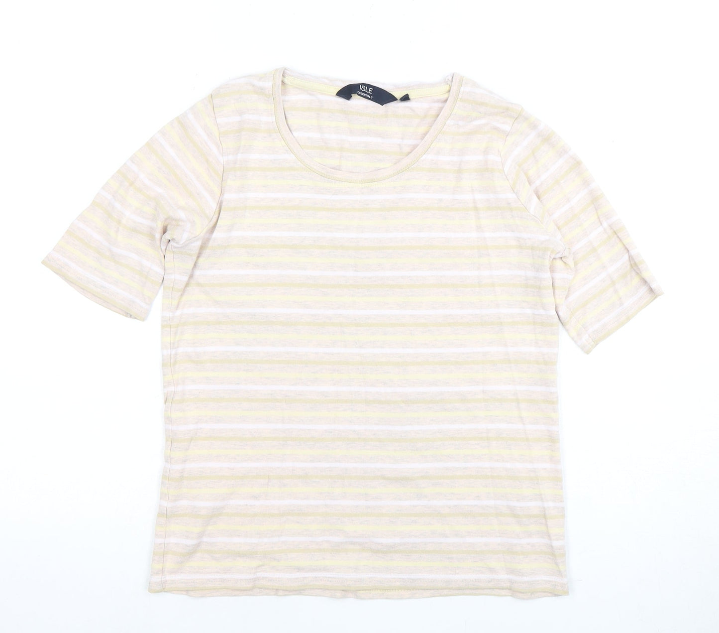 Womens UK Size S Isle Essentials Multicoloured Basic T-Shirt