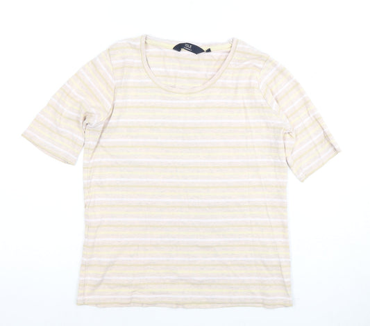 Womens UK Size S Isle Essentials Multicoloured Basic T-Shirt