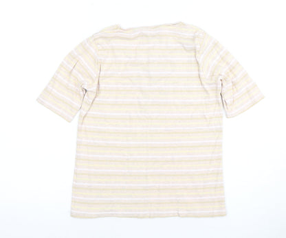 Womens UK Size S Isle Essentials Multicoloured Basic T-Shirt