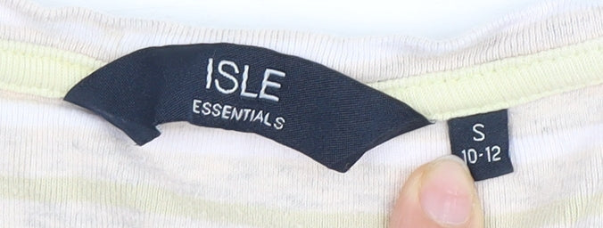 Womens UK Size S Isle Essentials Multicoloured Basic T-Shirt