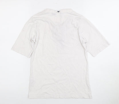 Womens UK Size 10 Isle White Basic T-Shirt
