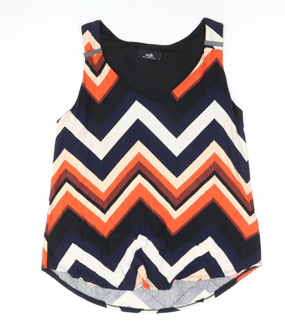 Womens UK Size 10 Wallis Multicoloured Basic Tank