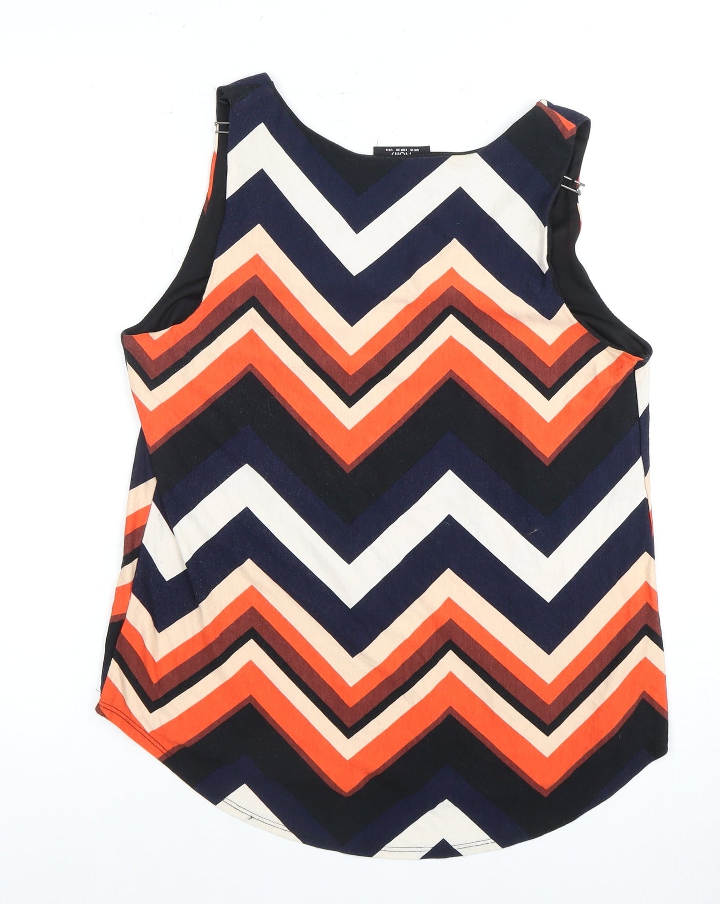 Womens UK Size 10 Wallis Multicoloured Basic Tank